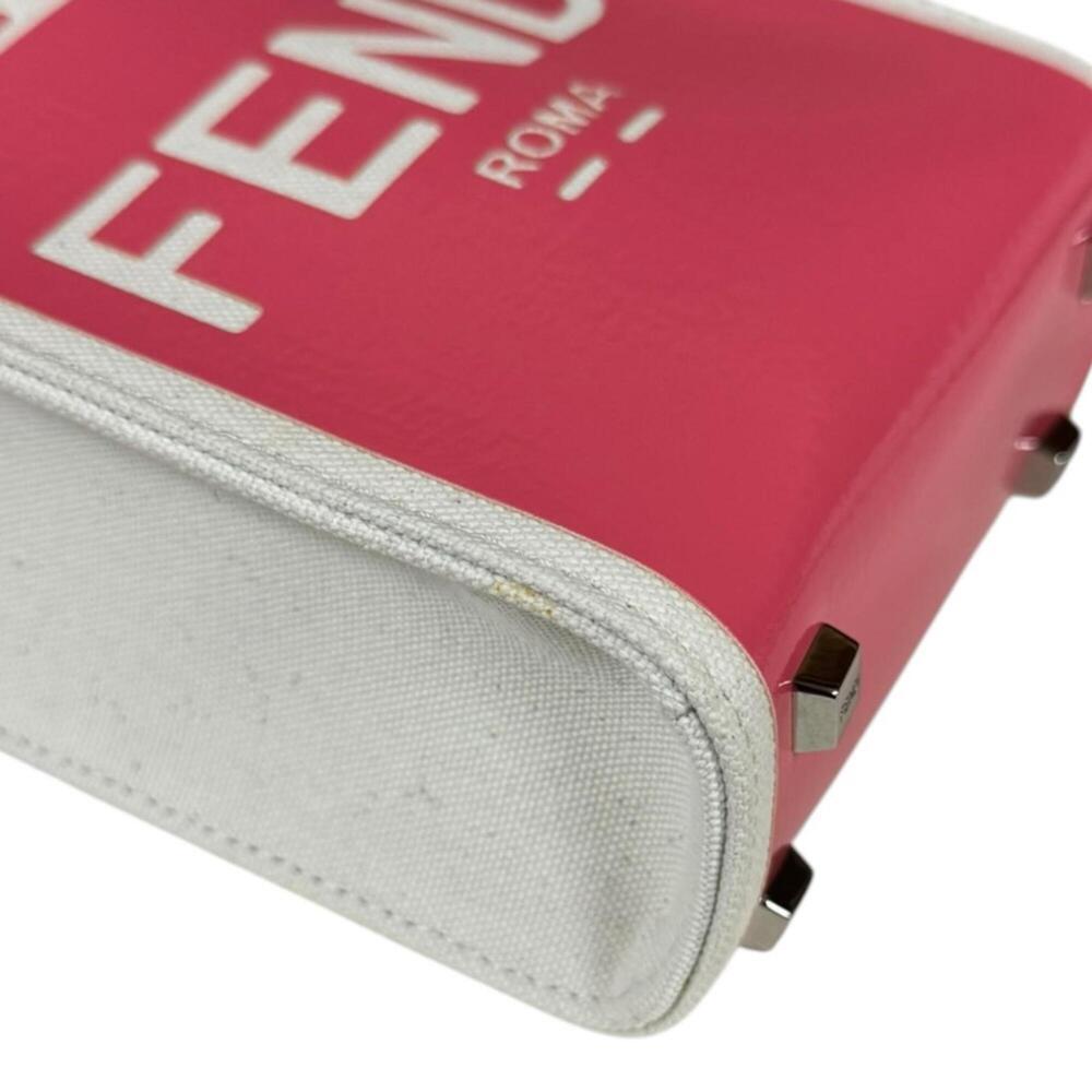 Fendi Sunshine Shopper Mini Shoulder Bag, Patent Leather 8BS051 Pink, Women's... - Picture 9 of 11